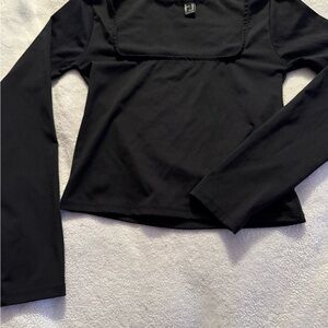 Forever 21 Black Long Sleeve Top